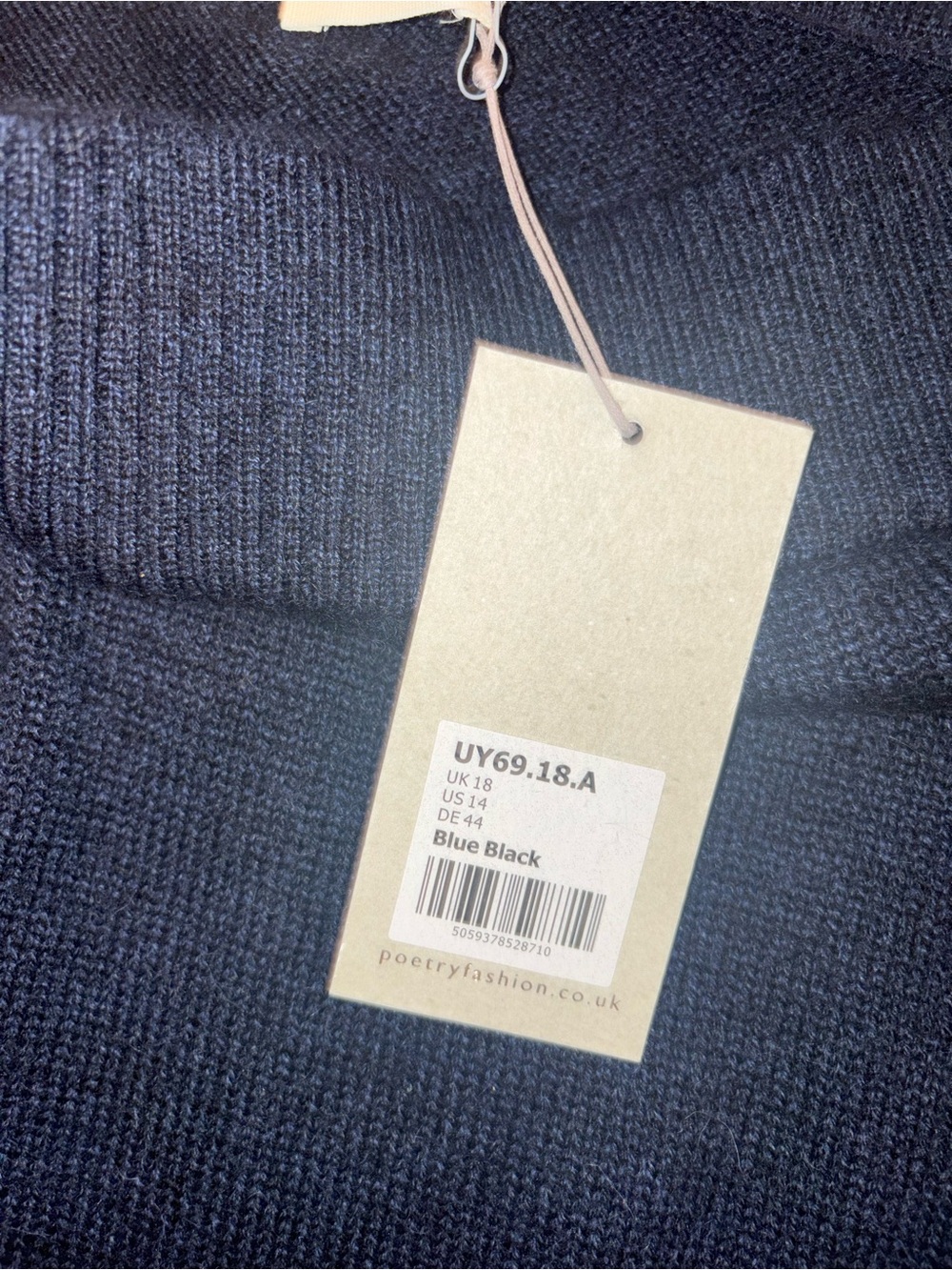 Poetry Fashion Merino Wool & Baby Alpaca Knitted Midi Skirt — Size 14 — NWT - Picture 9 of 9